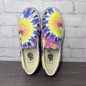 •|•VANS•| Multicolor Tie Dye Slip On Sneakers Size Men 9 Women 10.5